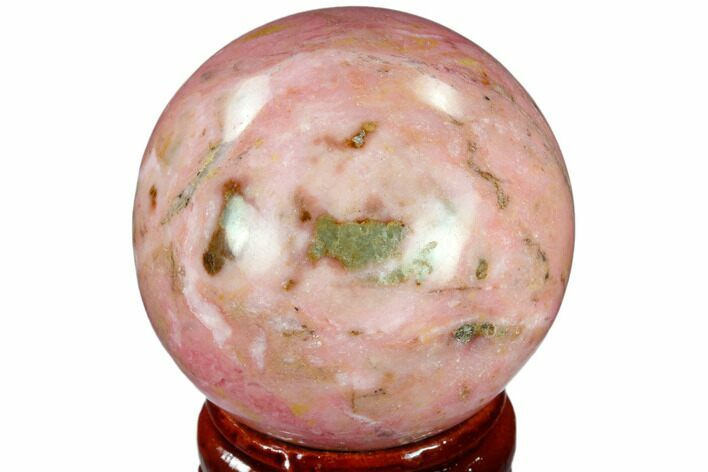 Polished Rhodonite Sphere - India #116171